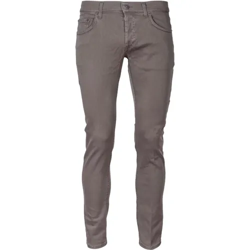 Herren Denim Jeans. Slim Fit. Niedrige Taille. Reguläre Länge. Made in Italy. , Herren, Größe: W32 - Dondup - Modalova