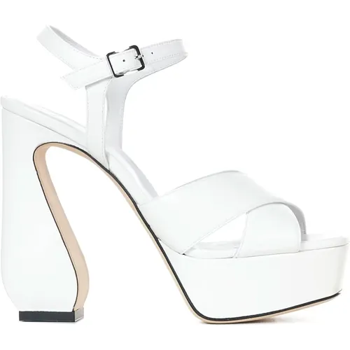 Elevate Your Style with High Heel Sandals , female, Sizes: 5 UK, 6 UK - Sergio Rossi - Modalova