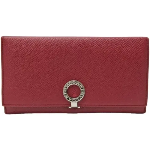 Pre-owned Leather wallets , female, Sizes: ONE SIZE - Bvlgari Vintage - Modalova