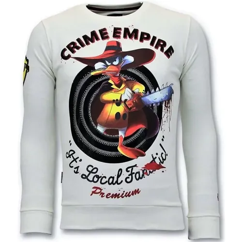 Luxus Herrenpullover - Crime Empire - 11-6394W , Herren, Größe: M - Local Fanatic - Modalova