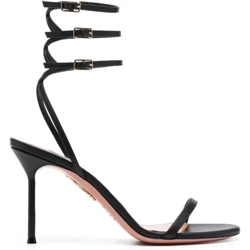 Schwarzer Sandale Essence 85 - Aquazzura - Modalova