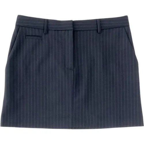 Versatile Pinstripe Skirt , female, Sizes: XS, S - Ottod'Ame - Modalova