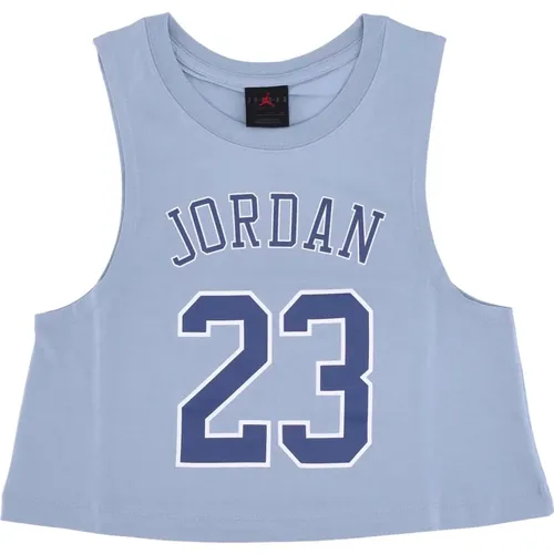 Heritage Tank Top Blau/Weiß , Damen, Größe: S - Jordan - Modalova