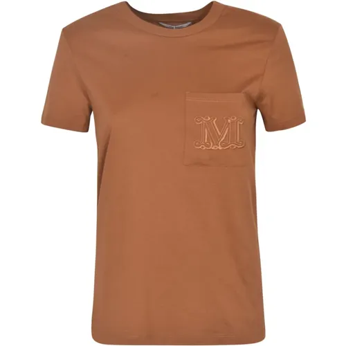 Women's Clothing T-Shirts & Polos Leather Ss24 , female, Sizes: M, S - Max Mara - Modalova