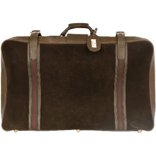 Pre-owned Suede travel-bags , female, Sizes: ONE SIZE - Gucci Vintage - Modalova