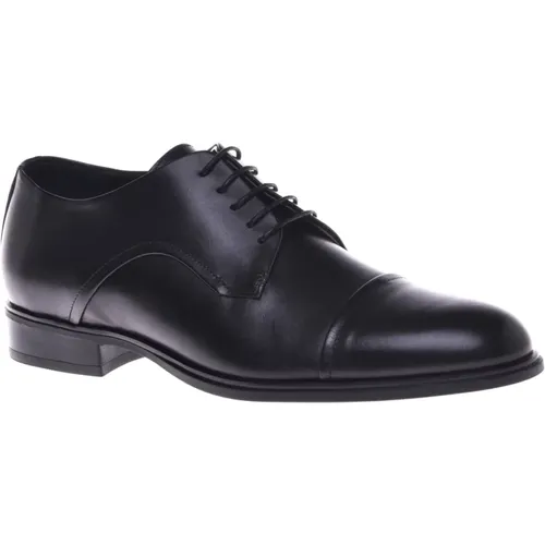 Calf Leather Lace-up Shoe , male, Sizes: 6 UK - Baldinini - Modalova