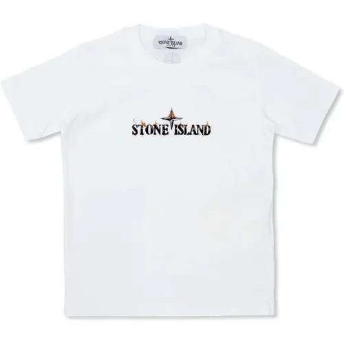 Logo T-shirt Stone Island - Stone Island - Modalova