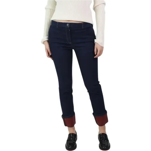 Pre-owned Cotton jeans , female, Sizes: M - Bottega Veneta Vintage - Modalova