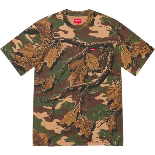 Limitierte Auflage Branch Woodland Camo Tee , Herren, Größe: L - Supreme - Modalova