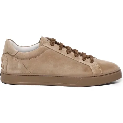 Suede Sneakers Logo Print , male, Sizes: 7 1/2 UK - TOD'S - Modalova