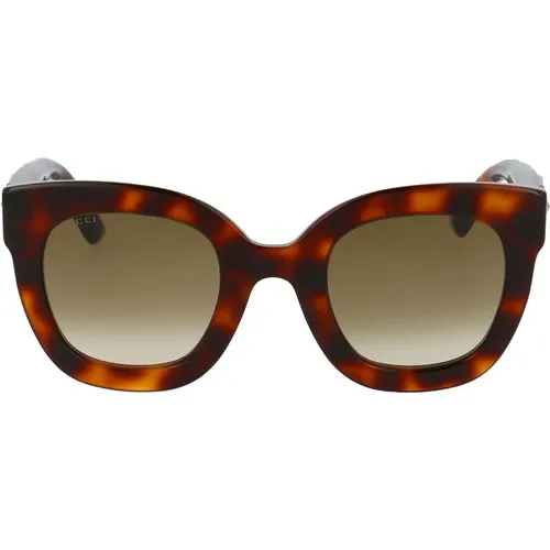 Round Frame Acetate Sunglasses With Star , female, Sizes: ONE SIZE - Gucci - Modalova
