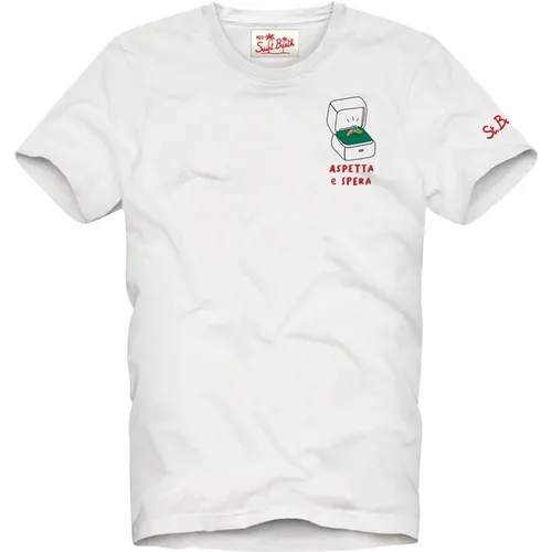 Weiße T-Shirts und Polos , Herren, Größe: S - MC2 Saint Barth - Modalova