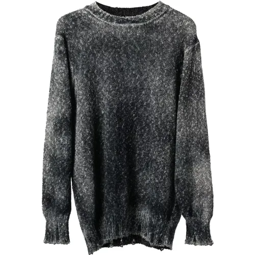 Handpainted Crew Neck Sweater , male, Sizes: 3XL, 2XL - Avant Toi - Modalova