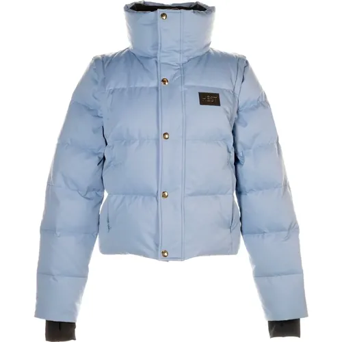 Hést, Wendbare Daunenjacke/Weste mit Logopatch , Damen, Größe: S - HÉST - Modalova