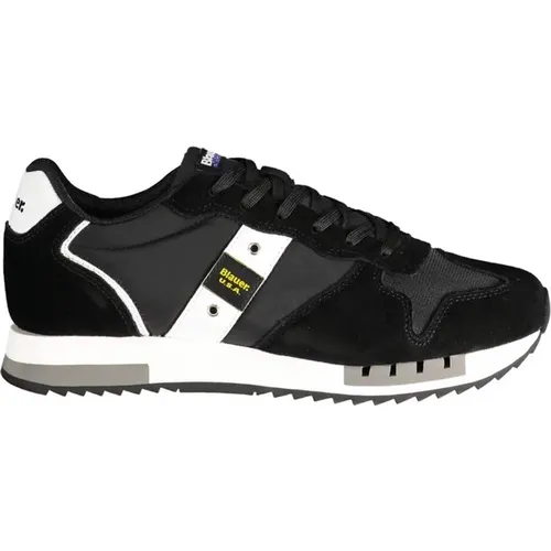 Polyester Sneaker with Contrast Details , male, Sizes: 10 UK - Blauer - Modalova