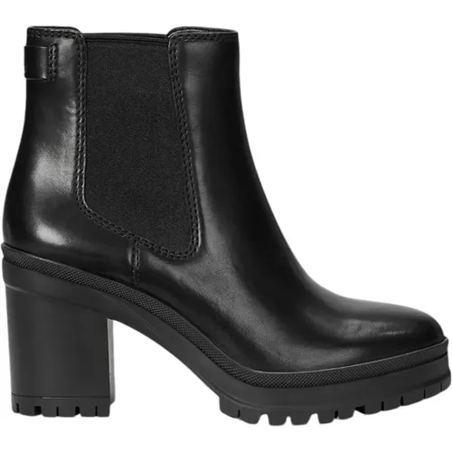 Damen Leder Stiefeletten , Damen, Größe: 37 EU - Ralph Lauren - Modalova