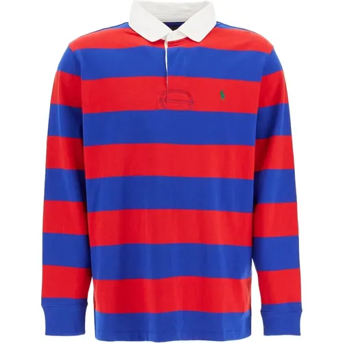 Striped Long-Sleeve Polo Shirt , male, Sizes: XL, S, L, M - Polo Ralph Lauren - Modalova