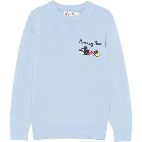 Mickey Mouse Strickpullover Blau - MC2 Saint Barth - Modalova