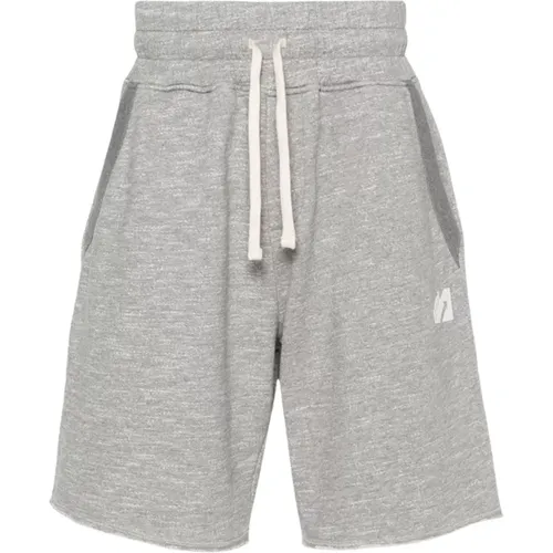 Jersey Melange Baumwoll Shorts , Herren, Größe: S - Autry - Modalova