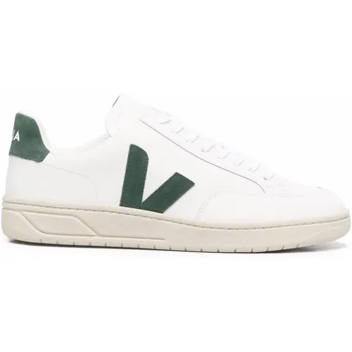 V-12 Leather White Cyprus Sneakers , male, Sizes: 10 UK, 8 UK, 9 UK, 6 UK, 12 UK, 7 UK - Veja - Modalova