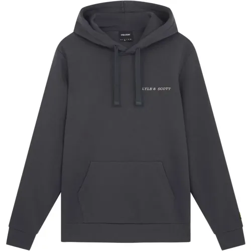 Bestickter Hoodie - Klassischer Stil , Herren, Größe: M - Lyle & Scott - Modalova