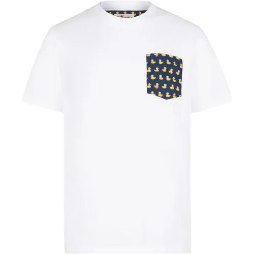 Lässiges T-Shirt für Männer , Herren, Größe: 2XL - MC2 Saint Barth - Modalova