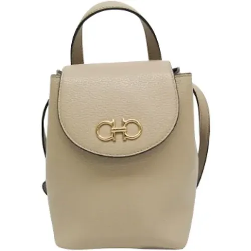 Pre-owned Leather shoulder-bags , female, Sizes: ONE SIZE - Salvatore Ferragamo Pre-owned - Modalova