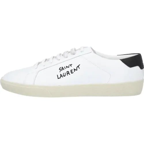 Leder sneakers , Herren, Größe: 40 EU - Saint Laurent - Modalova