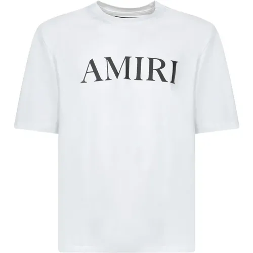 Weißes T-Shirt Lässiger Stil , Herren, Größe: L - Amiri - Modalova