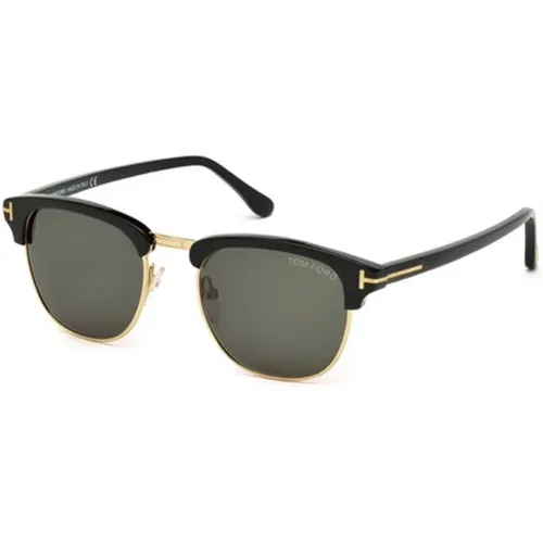 Schwarze Henry Ft0248 Sonnenbrille , unisex, Größe: 51 MM - Tom Ford - Modalova