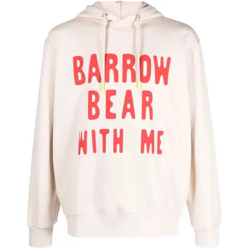 Hooded Sweatshirt with Adjustable Drawstring , male, Sizes: XS - Barrow - Modalova