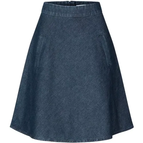 Stelly A-Fasong Denim Skirt , female, Sizes: S, XS - Mads Nørgaard - Modalova