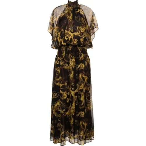 Watercolor Baroque Dresses , female, Sizes: 2XS, XS - Versace Jeans Couture - Modalova