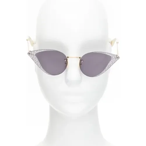 Pre-owned Metal sunglasses , female, Sizes: ONE SIZE - Gucci Vintage - Modalova