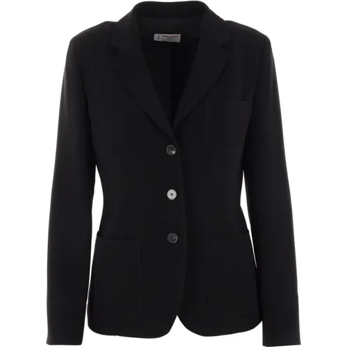 Stretch Cady Jacket , female, Sizes: S, L - Alberto Biani - Modalova