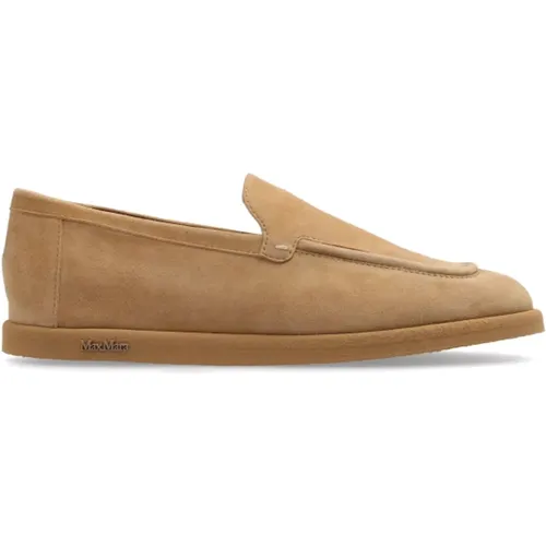 Lederschuhe , Damen, Größe: 37 1/2 EU - Max Mara - Modalova