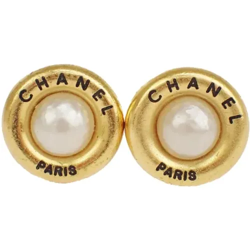 Pre-owned Metal earrings , female, Sizes: ONE SIZE - Chanel Vintage - Modalova