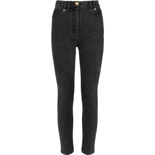 Slim Fit Jeans , Damen, Größe: XL - Balmain - Modalova