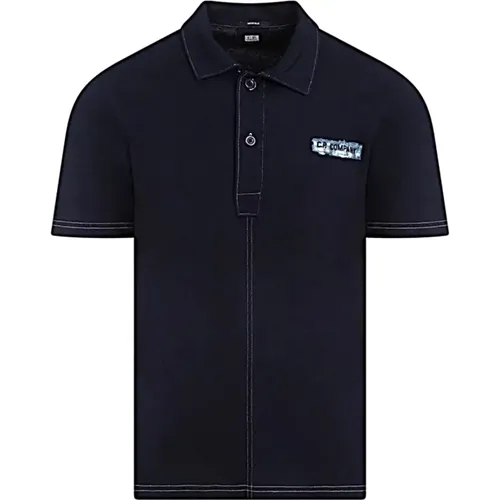 Klassisches Polo Shirt , Herren, Größe: L - C.P. Company - Modalova