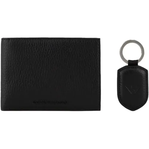 Wallet+Keychain SET , male, Sizes: ONE SIZE - Emporio Armani - Modalova