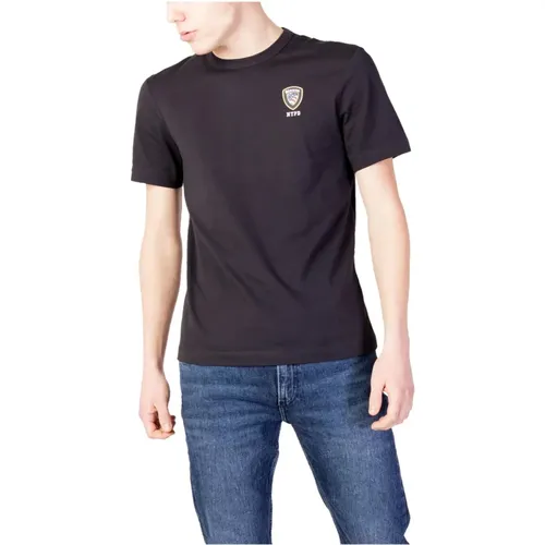 Short Sleeve T-shirt , male, Sizes: M, S - Blauer - Modalova