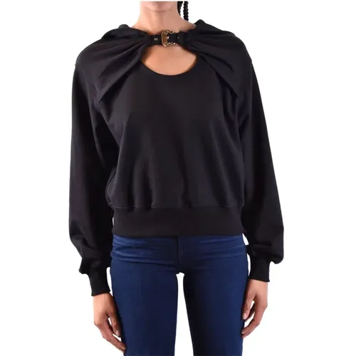 Schwarze Aw22 Damen Sweatshirts , Damen, Größe: S - Versace Jeans Couture - Modalova