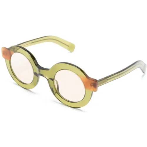 Grüne Sonnenbrille für den täglichen Gebrauch , Damen, Größe: 44 MM - Kaleos - Modalova