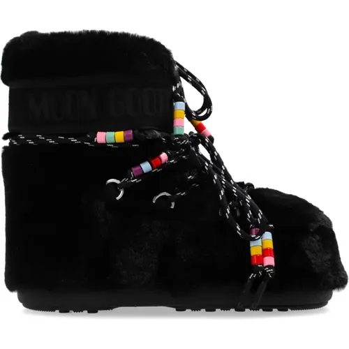 Snow boots Icon Low Faux Fur Breads , female, Sizes: 3 UK, 6 UK - moon boot - Modalova