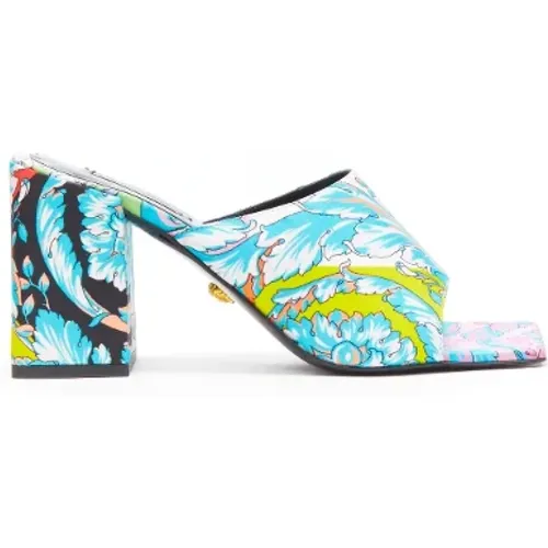 Pre-owned Fabric mules , female, Sizes: 4 UK - Versace Pre-owned - Modalova