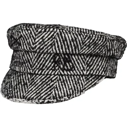 Herringbone Wool-Blend Baker BOY CAP , female, Sizes: S - Ruslan Baginskiy - Modalova
