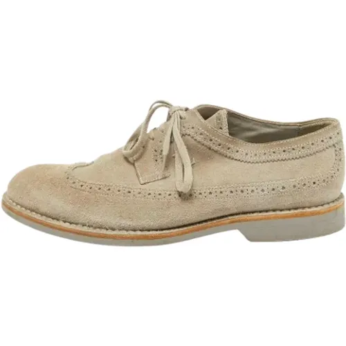 Pre-owned Suede flats , male, Sizes: 7 UK - Louis Vuitton Vintage - Modalova