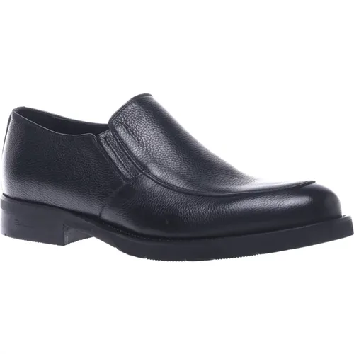 Loafers in tumbled leather , Herren, Größe: 45 EU - Baldinini - Modalova