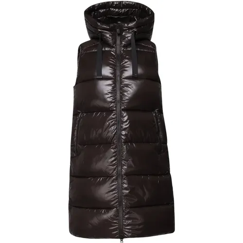 Padded Hooded Zipper Coat , female, Sizes: L - Save The Duck - Modalova