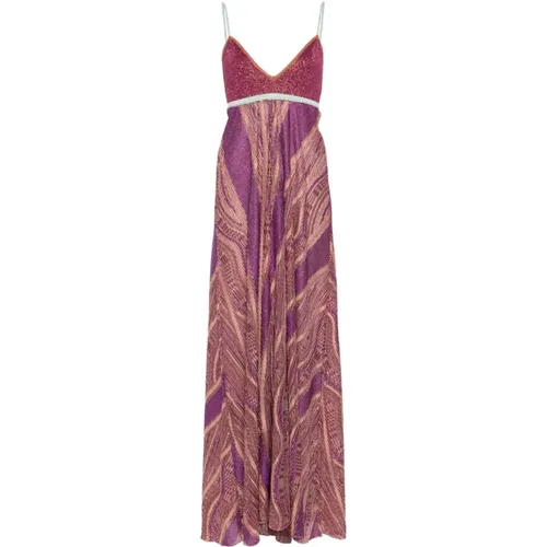 Purple Multi-Way Stripe Dress , female, Sizes: M - Forte Forte - Modalova